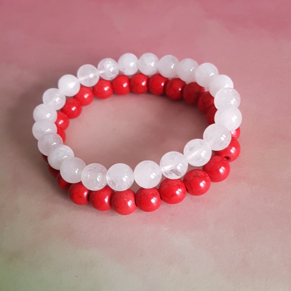 2 pcs Semi Precious Gemstones Bracelets (New Ones)